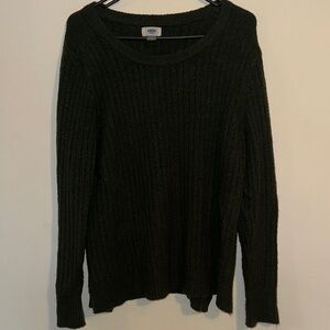 Old Navy Forest Green Ribbed Sweater